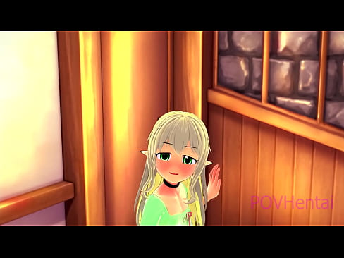 ❤️ (トラップ）エルフのメイドが顔を洗うのを手伝う ❤️ ロシアポルノ ❌️